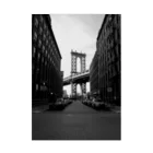 artsquadのアメリカ ニューヨーク ブルックリンブリッジ 吸着ポスター