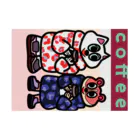 PANCOMEクリエイト._.FUNNY-GOODSのCoffee Time Stickable Poster :horizontal position
