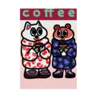 PANCOMEクリエイト._.FUNNY-GOODSのCoffee Time Stickable Poster