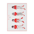 竹条いちいのGirls in red Stickable Poster