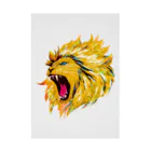 切り絵ariのLION Stickable Poster