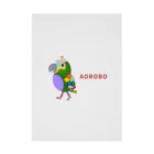 ねこぜや のROBOBO アオボウシインコ Stickable Poster