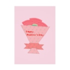 🐸かえるさんと仲間たち🐸の母の日のカーネーションの花束 Stickable Poster