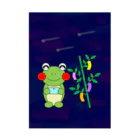 🐸かえるさんと仲間たち🐸の七夕のかえるさん Stickable Poster