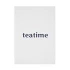 Teatime ティータイムのティータイム Teatime ロゴグッズ Stickable Poster