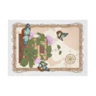 kitaooji shop SUZURI店のTraveling butterfly Stickable Poster :horizontal position