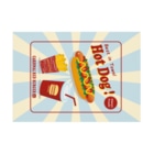 Teal Blue CoffeeのHot and Fresh! Stickable Poster :horizontal position