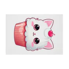 Vasetti_pressのカップケーキの猫ちゃん Stickable Poster :horizontal position