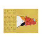 オグチヨーコの2024ポスターカレンダー（猫にタコさんウィンナーたくさん） Stickable Poster :horizontal position