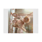 Cat_Paradise70のピンクの自転車と子猫🐈Pink bicycle and kitten Stickable Poster :horizontal position