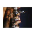 テユタオイシューのグッズの大阪で撮ったブレた夜景 Stickable Poster :horizontal position