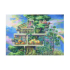 🌿Art shop Kano🌿のTree house Stickable Poster :horizontal position