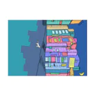247_Zsの夜とねこ Stickable Poster :horizontal position