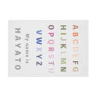 cheerful.designのAtoZ ネーム入り Stickable Poster :horizontal position