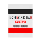 Ａ’ｚｗｏｒｋＳのBICHROME BLK&RED Stickable Poster