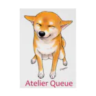 Atelier-Queueの笑う柴犬 吸着ポスター