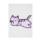 おもち屋さんのごろごろねこ（紫） Stickable Poster