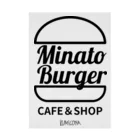 kumiconaShopのMinatoBurgerグッズ（ブラック） 吸着ポスター