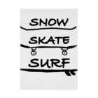 ラクガキ工房のSnow Skate Surf 吸着ポスター