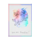 ばかくんのWe are freedom! (White) Stickable Poster