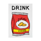 gemgemshopのポテチは飲み物 Stickable Poster