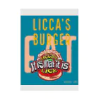 Licca's Lickのリッカーズバーガーeat 吸着ポスター