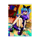 なまこの酢漬けアイテムの魔女見習いちゃん Stickable Poster