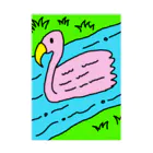 マクマク屋のお絵かきの白鳥のHAKUCHO！！ Stickable Poster