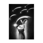 野ウサギ堂（キクチン）の星降る夜に野ウサギは Stickable Poster