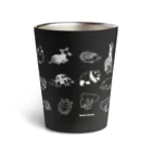 すずきいときちの動物スケッチ(白線画 Thermo Tumbler