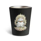 猫神神社の大日如来猫 Thermo Tumbler