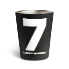 lucky_numberの7_LUCKY NUMBER_Black<サーモタンブラー> サーモタンブラー