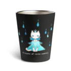 SU-KUの雨の国のプリンセスⅡ(薄灰) Thermo Tumbler