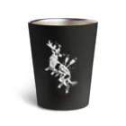 B  L  A  C  K  B  E  U  R  AのDeer & Arrow / dark tribe - black Thermo Tumbler