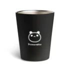 つなまよざのパンダマーク（白線） Thermo Tumbler