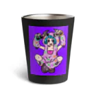 あやしいおばさん くろまめさんの○ュアアルコール（クラ○ナー）パープル Thermo Tumbler