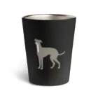 ゆいたっく／犬イラストのシンプルなイタグレ Thermo Tumbler