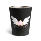 crystal star☆の星と羽根 pink Thermo Tumbler