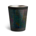 水草のサイバーな都市の地図 Thermo Tumbler