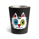 エマメ本舗のオッドアイの白猫エマメちゃんグッズ Thermo Tumbler