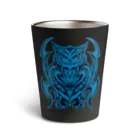 Tribal 70 Designのミミズク（フクロウ）② Thermo Tumbler