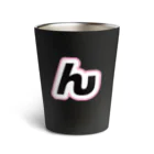 npanpaのんぱんぱ　サーモタンブラー (ロゴ黒×ピンク) Thermo Tumbler