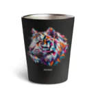 BlackSoddy'S SHOPのタイガーPolygonal Thermo Tumbler