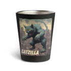 HappyFaceMarketのゴジラになりたい猫 CATZILLA Thermo Tumbler