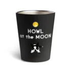 コチ(ボストンテリア)の小物用:ボストンテリア(HOWL at the MOON ロゴ)[v2.8k] Thermo Tumbler