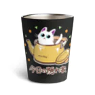 AckeeWolf Art Shopの猫の今日の隠れ家 Thermo Tumbler