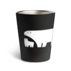 サタケシュンスケ｜イラストレーターのシロクマ Thermo Tumbler