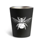 makkura.のくまんばち(ホワイト) Thermo Tumbler