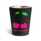 でおきしりぼ子の実験室の仲良し😃🍒😃さくらんぼ Thermo Tumbler