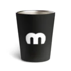 MechuのMechuロゴ（白） Thermo Tumbler